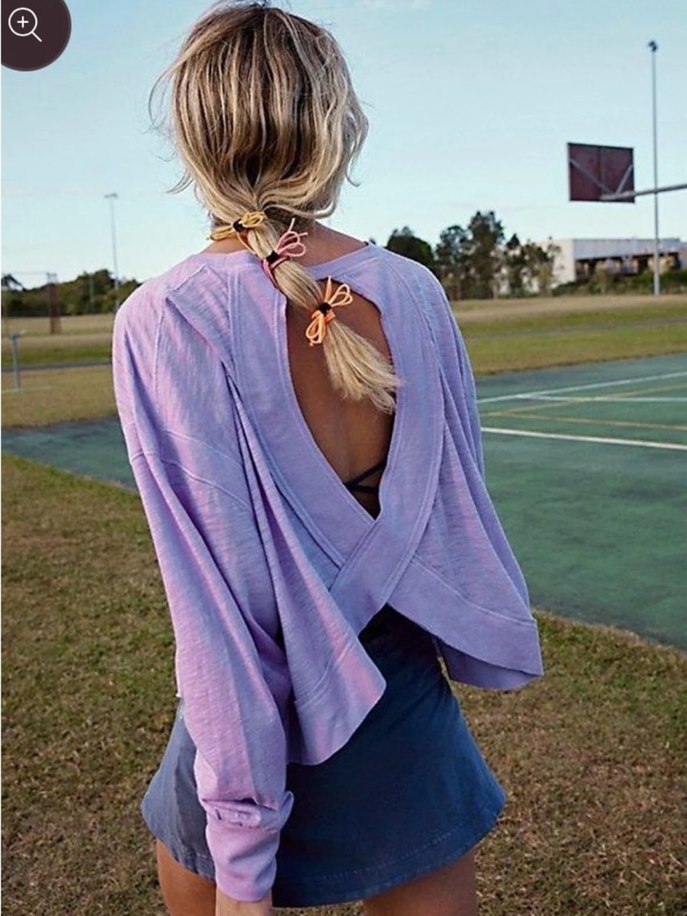 Free People Movement My Time Layer Violet Size S